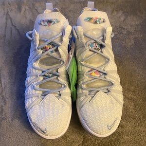 Nike LeBron 18 Play for the Future w/ extra green laces.  (Size 7 men)